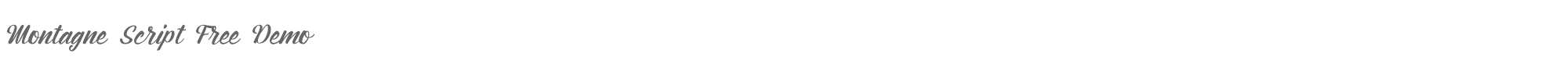 Montagne Script Montagne Script Free Demo.otf font preview